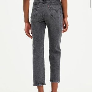Levis grey Wedgie straight jeans, size 30